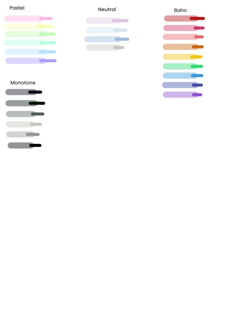 Color Palettes Notability Gallery