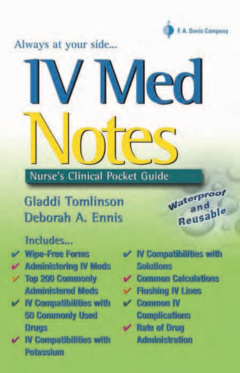 IV Med Notes Nurses Clinical Pocket Guide Notability Gallery