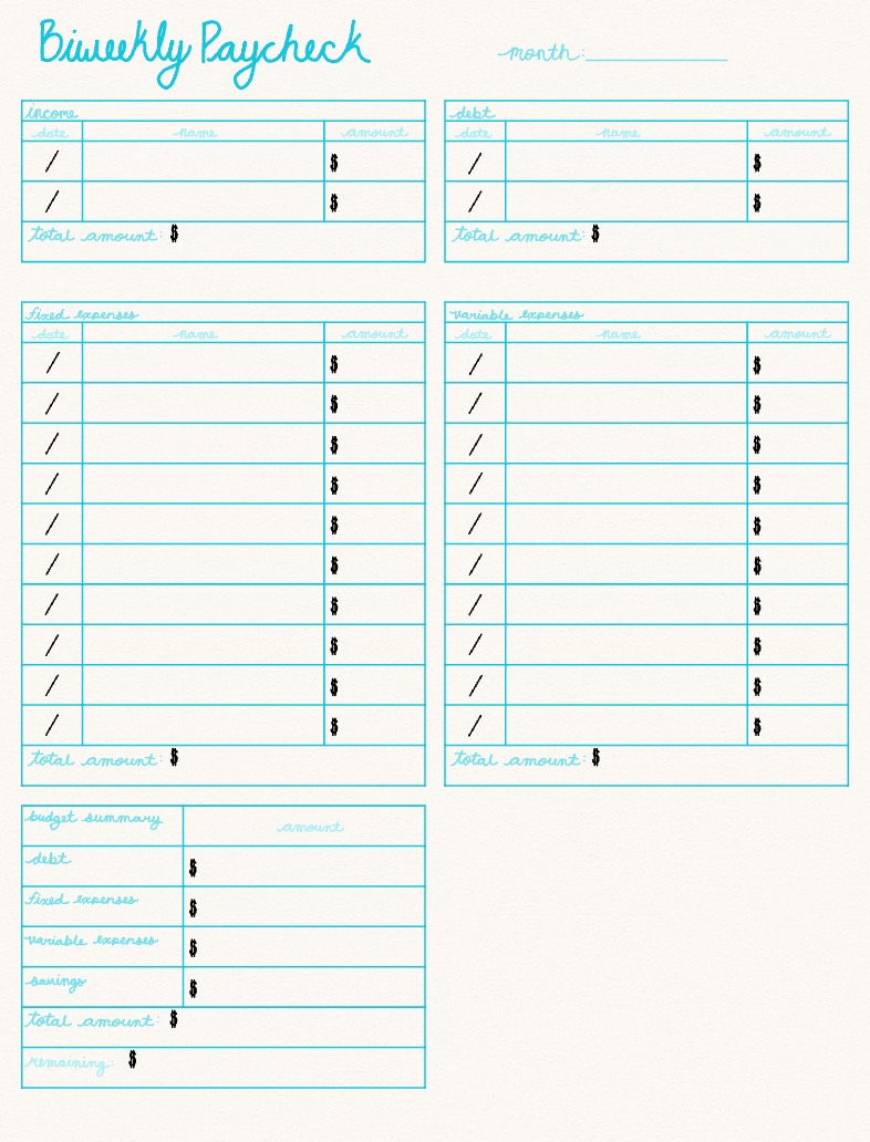 Biweekly Paycheck Notability Gallery