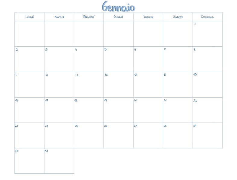 Calendario Gennaio Notability Gallery