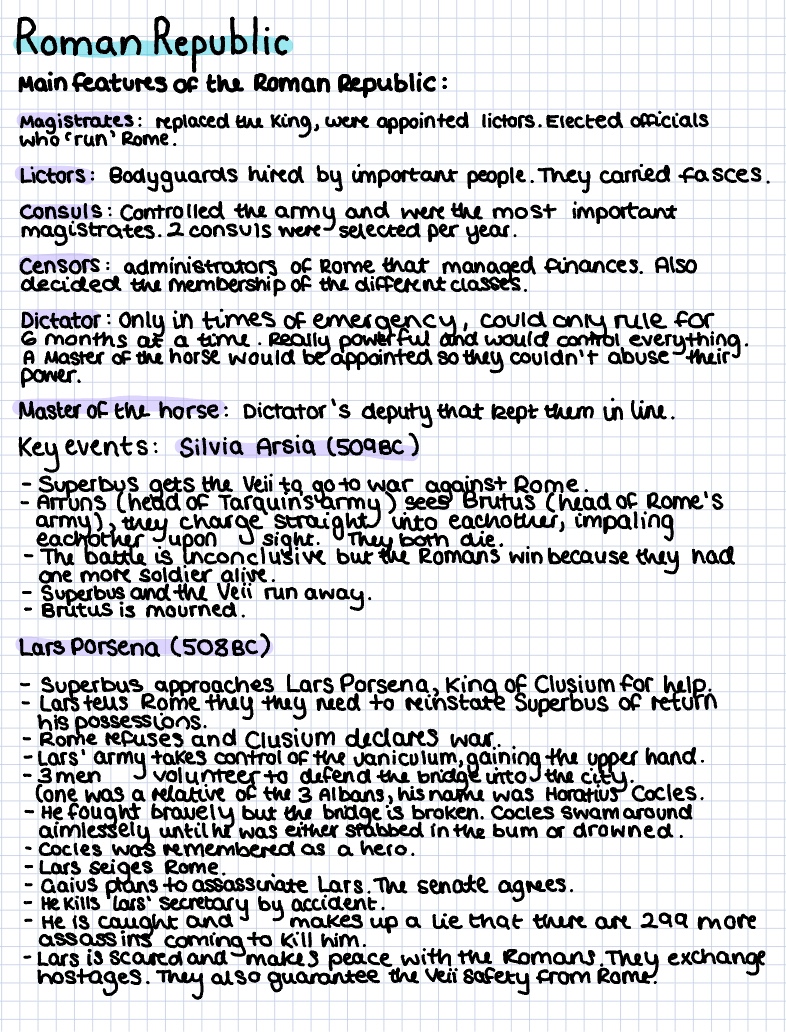 Roman Republic Notes THE ROMAN REPUBLIC - Notability Gallery