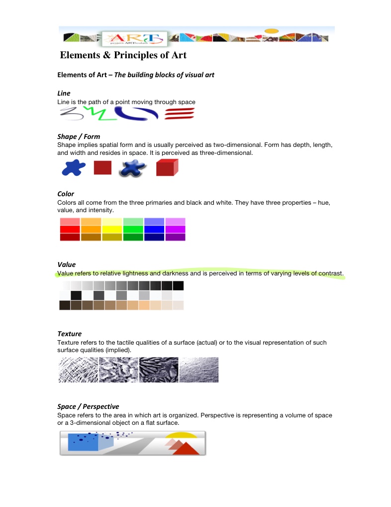 Elements & Principles Of Art - Notability Gallery