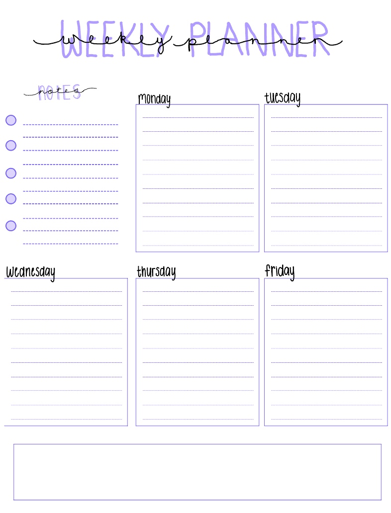 Weekly Planner Template - Notability Gallery