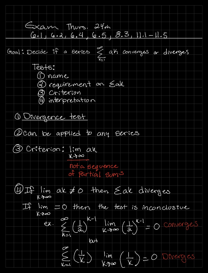 11.2 Divergence Test - Notability Gallery
