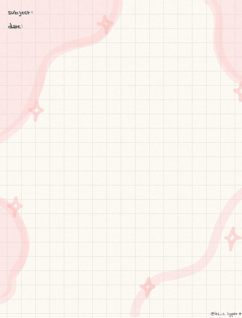 Pink Aesthetic Simple Grid Paper 💓 - Notability Gallery