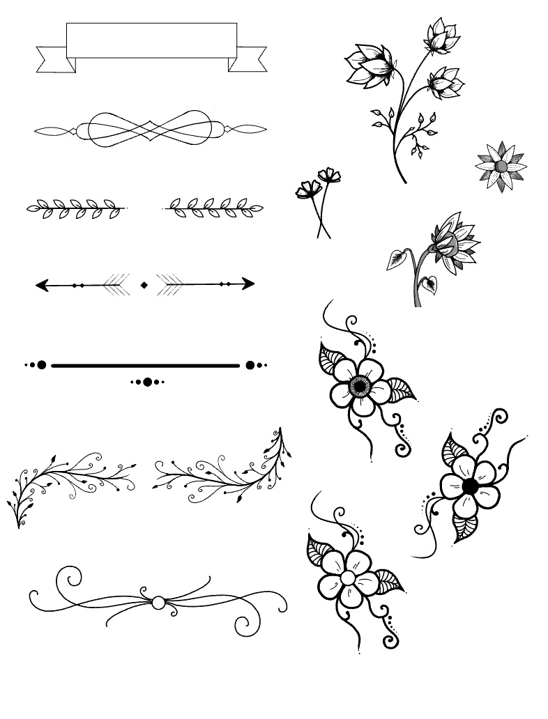 Title And Flower Stickers - Notability Gallery