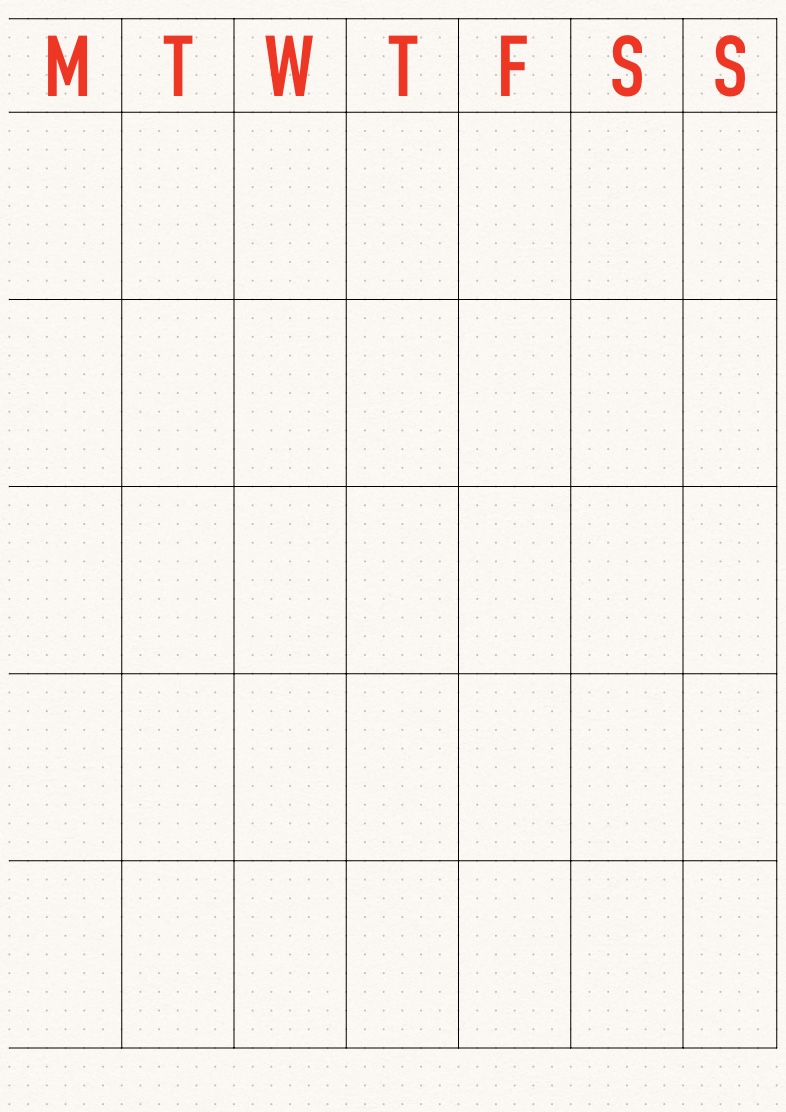 Minimal Monthly Planner - Notability Gallery