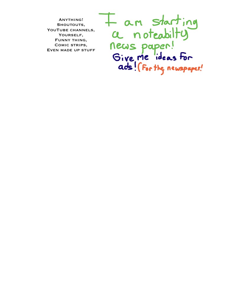 I’m Starting A Notability Newspaper! - Notability Gallery