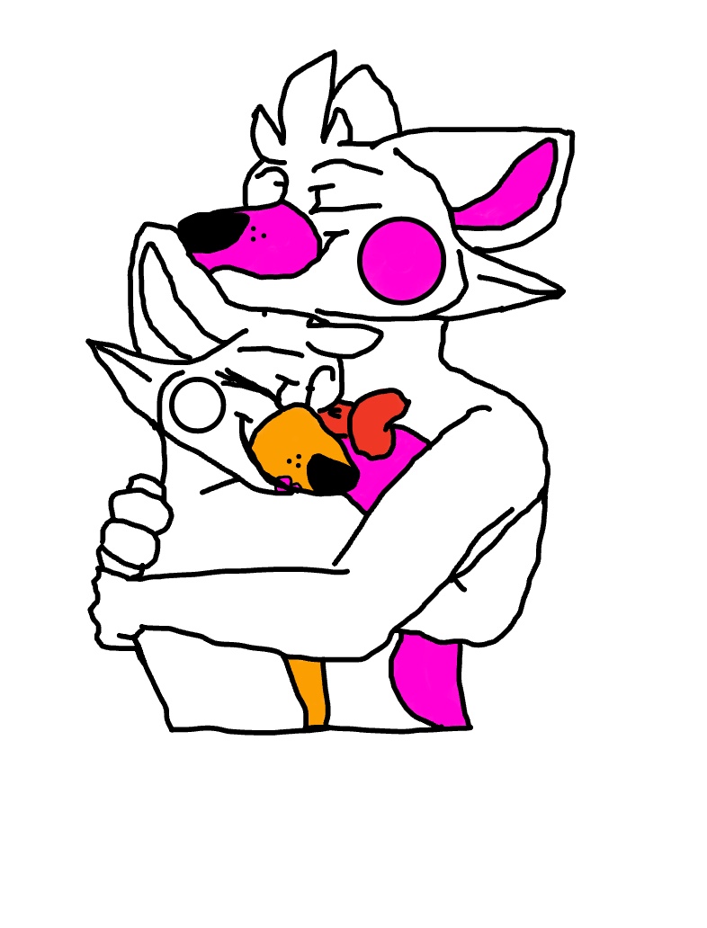 LoL Bit Hugging Funtime Foxy (Colored) - Notability Gallery