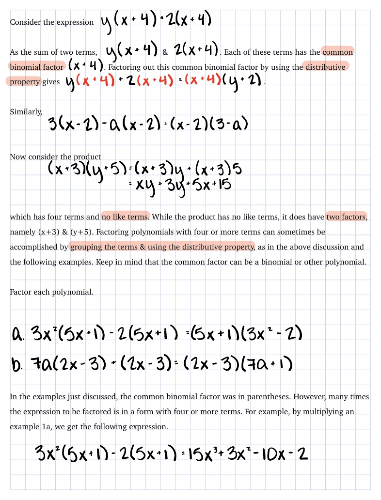 6.1c Factor By Grouping - Notability Gallery