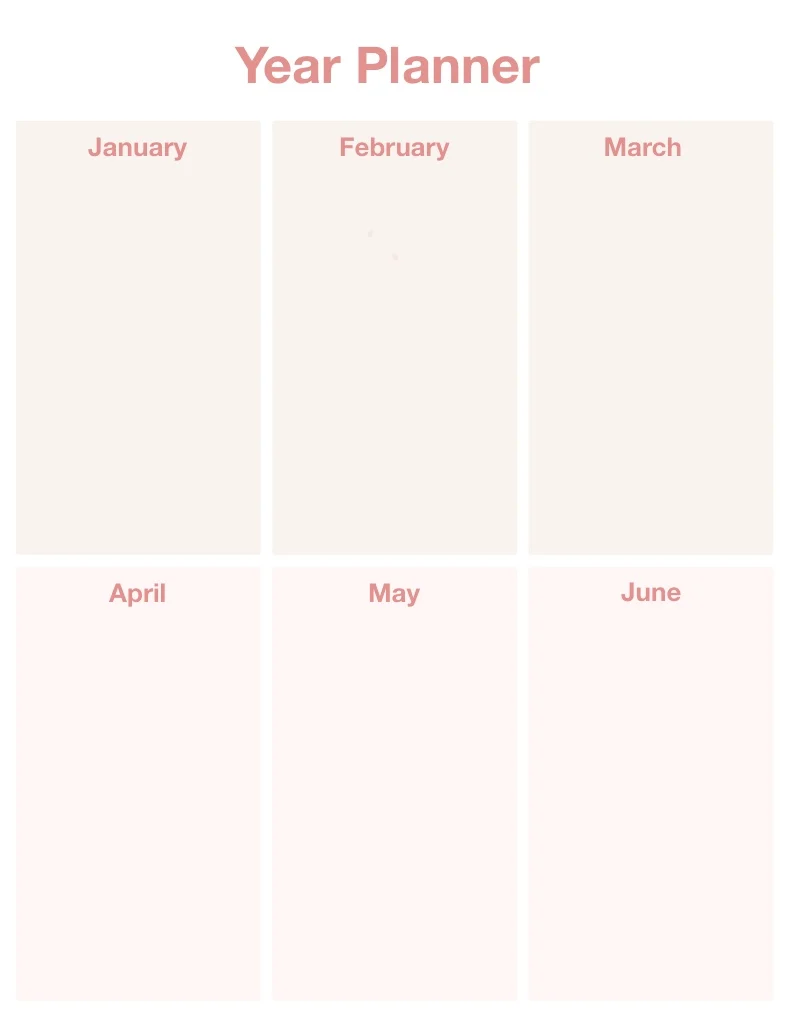 Year Planner Template Notability Gallery 5316