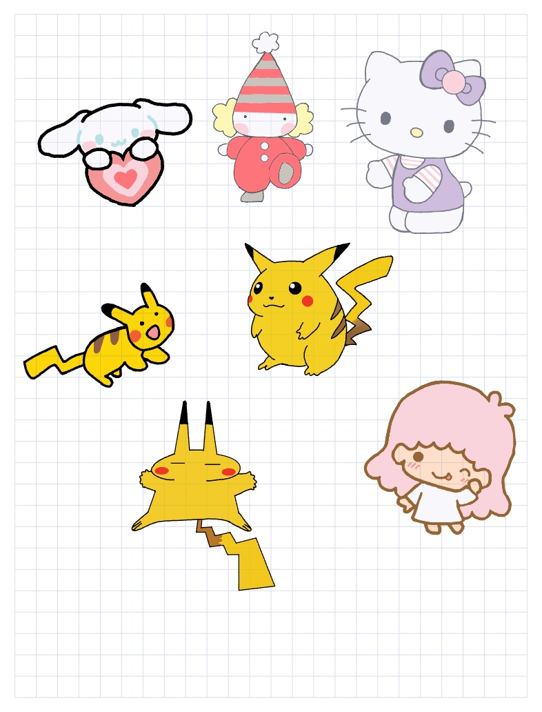 Sanrio And Pikachu Stickers - Notability Gallery