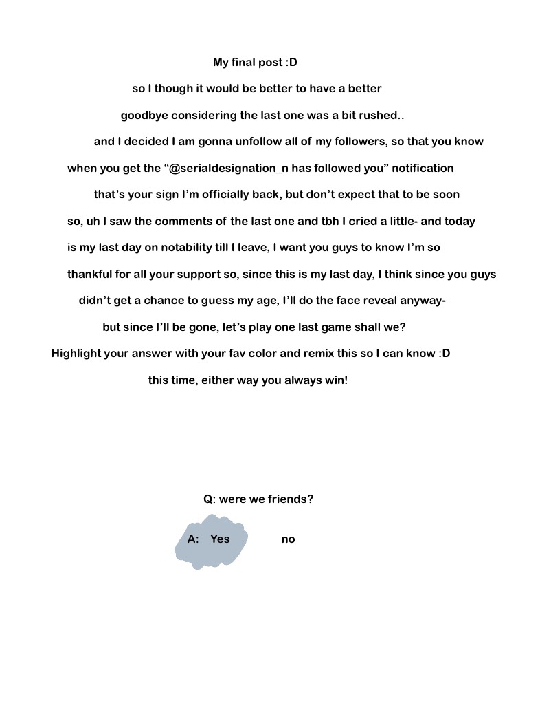 My Last Post - Notability Gallery