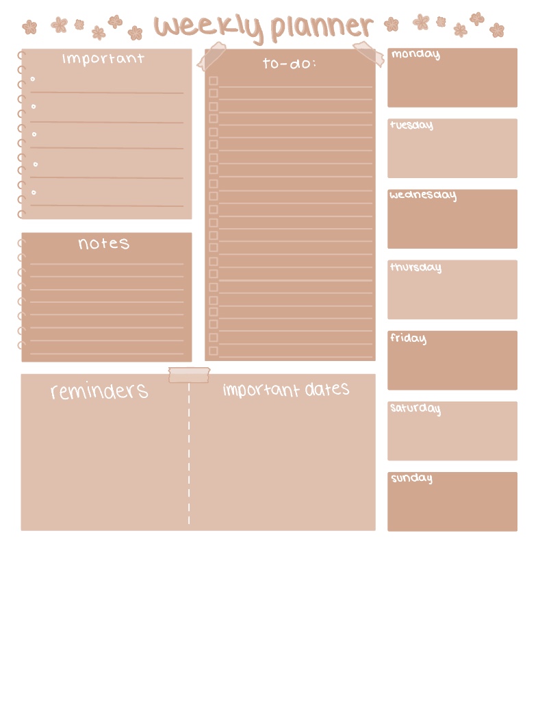 Weekly Planner - Notability Gallery