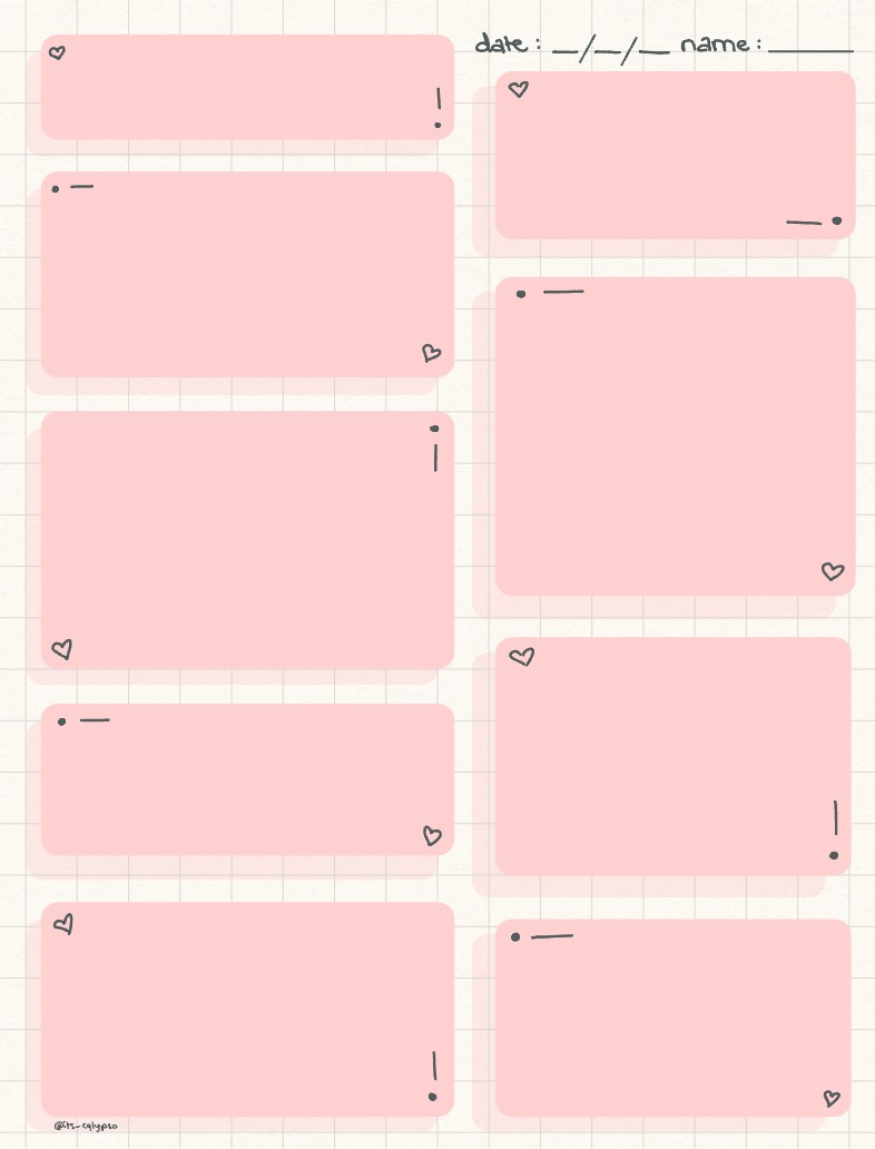 Pink Sticky Notes Graph Paper 💗 - Notability Gallery