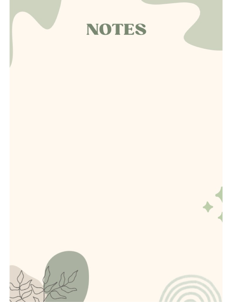 Cream Green Notes - Notability Gallery