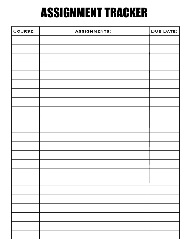 Assignment Tracker - Notability Gallery