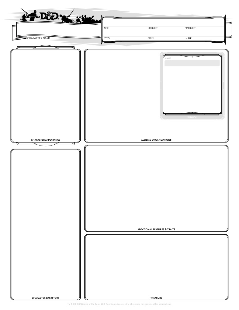 PAGE 2 DnD Fillable Character Sheet Notability Gallery