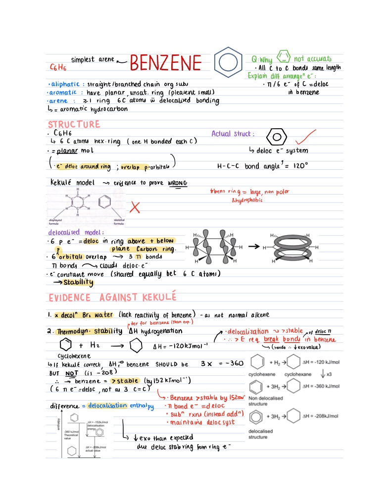 Chemistry: Benzene