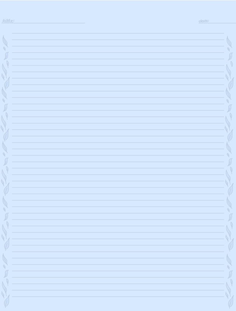 Note Template – Soft Blue - Notability Gallery