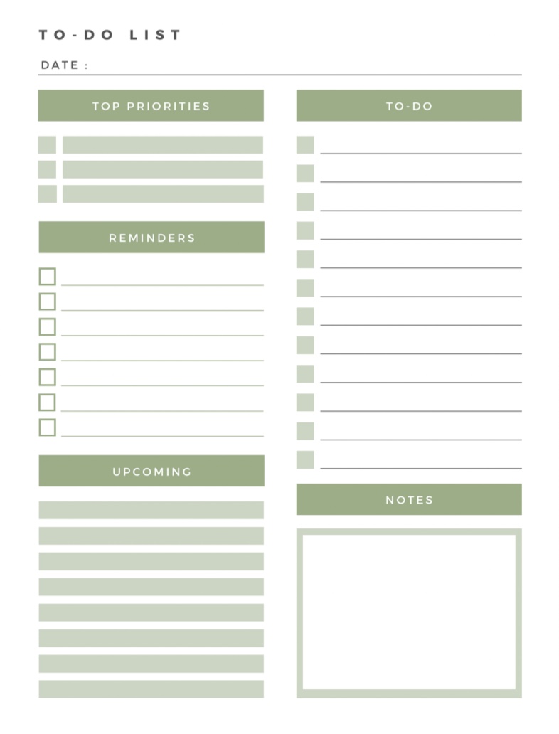 Green Daily Planner - Notability Gallery
