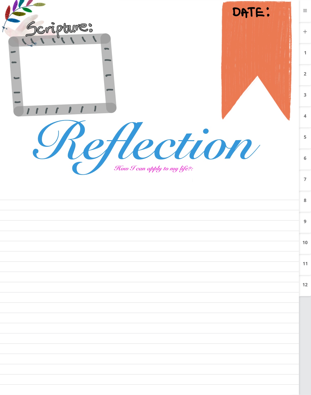 Bible Study Reflection - Notability Gallery