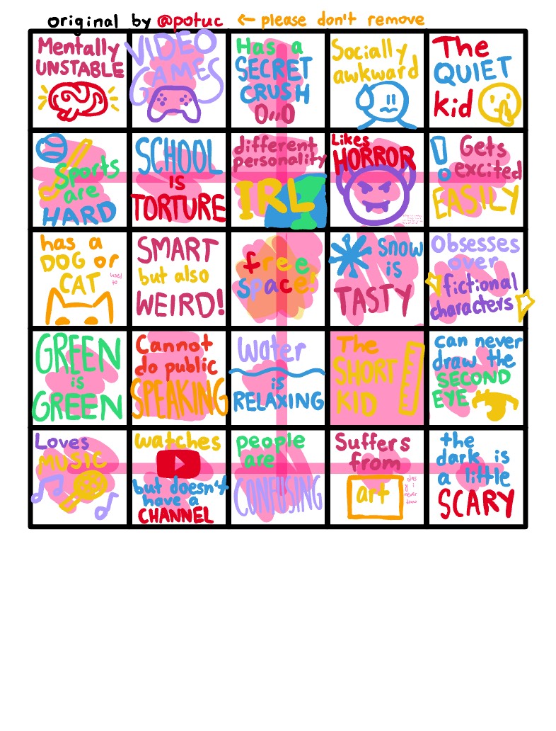 Relatable Bingo! - Notability Gallery