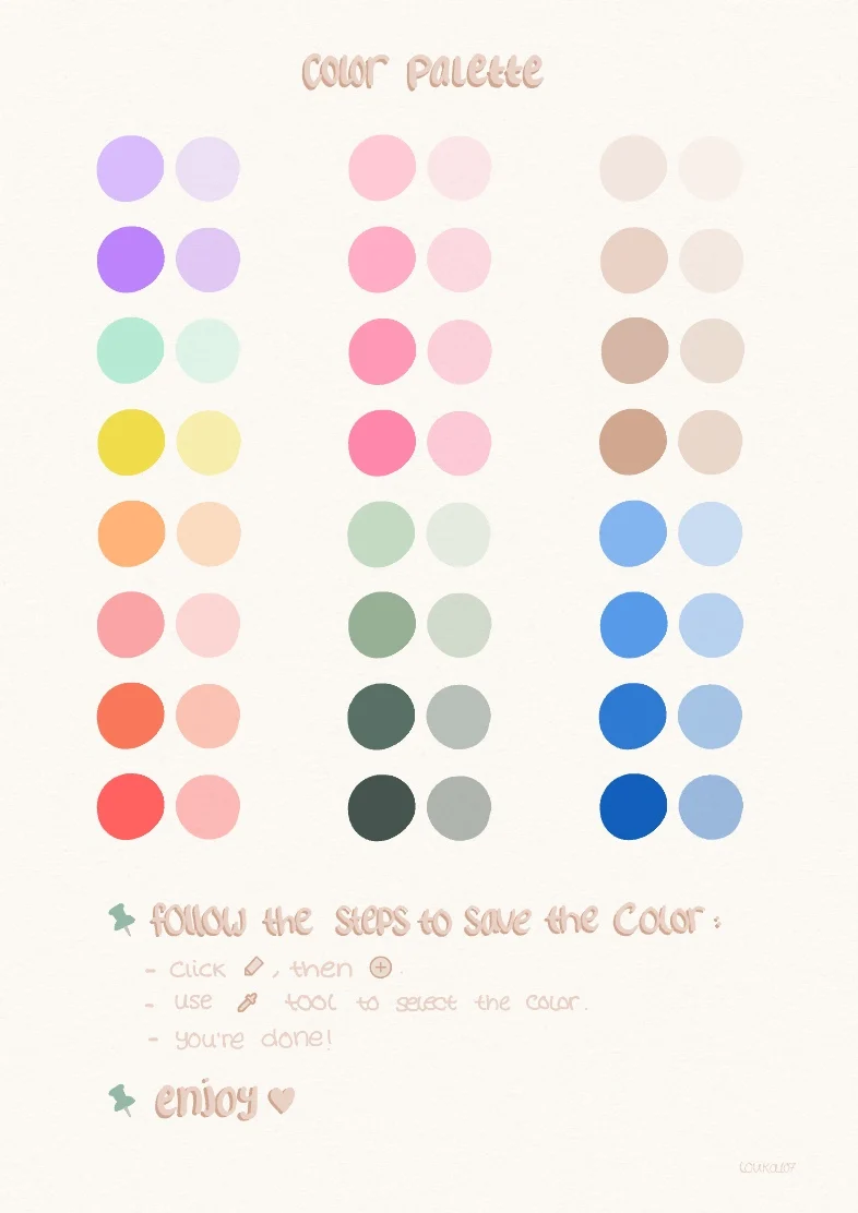 Pastel Color Palette - Notability Gallery