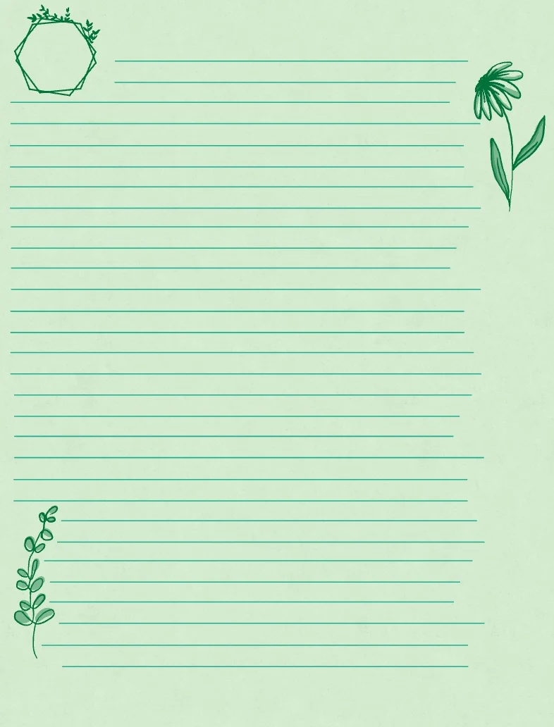 Digital Essential Note Templates Portrait - Spring