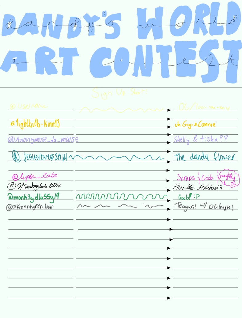 Dandy’s World Art Competition!! - Notability Gallery