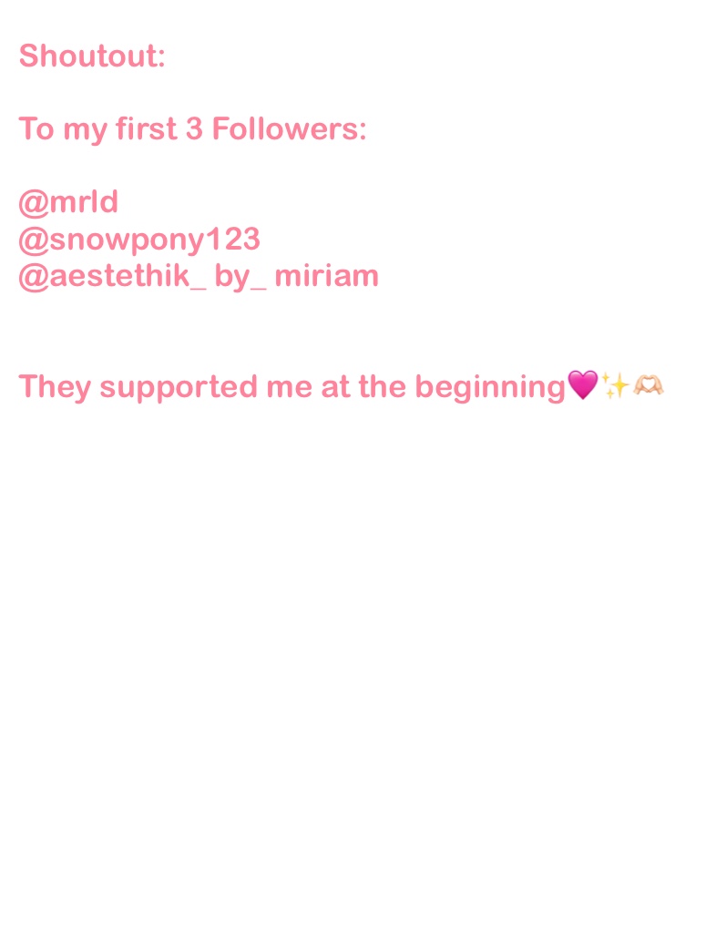 My First Followers💖 Notability Gallery 7553