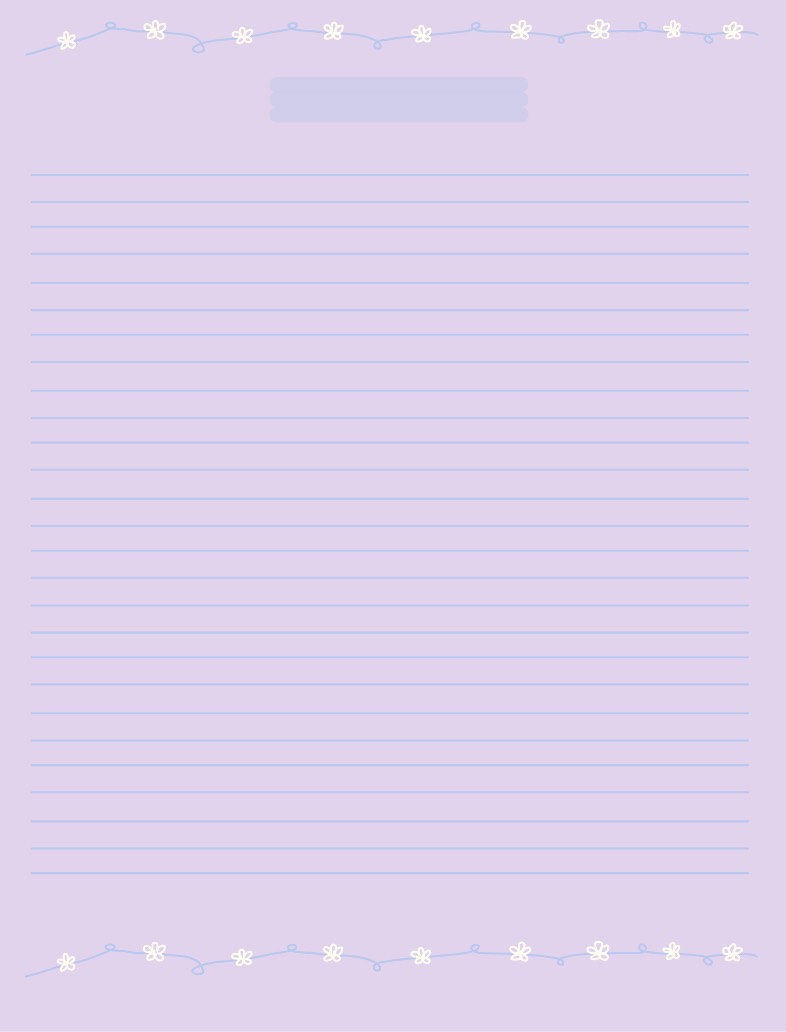 Pastel Purple & Blue Note Template - Notability Gallery