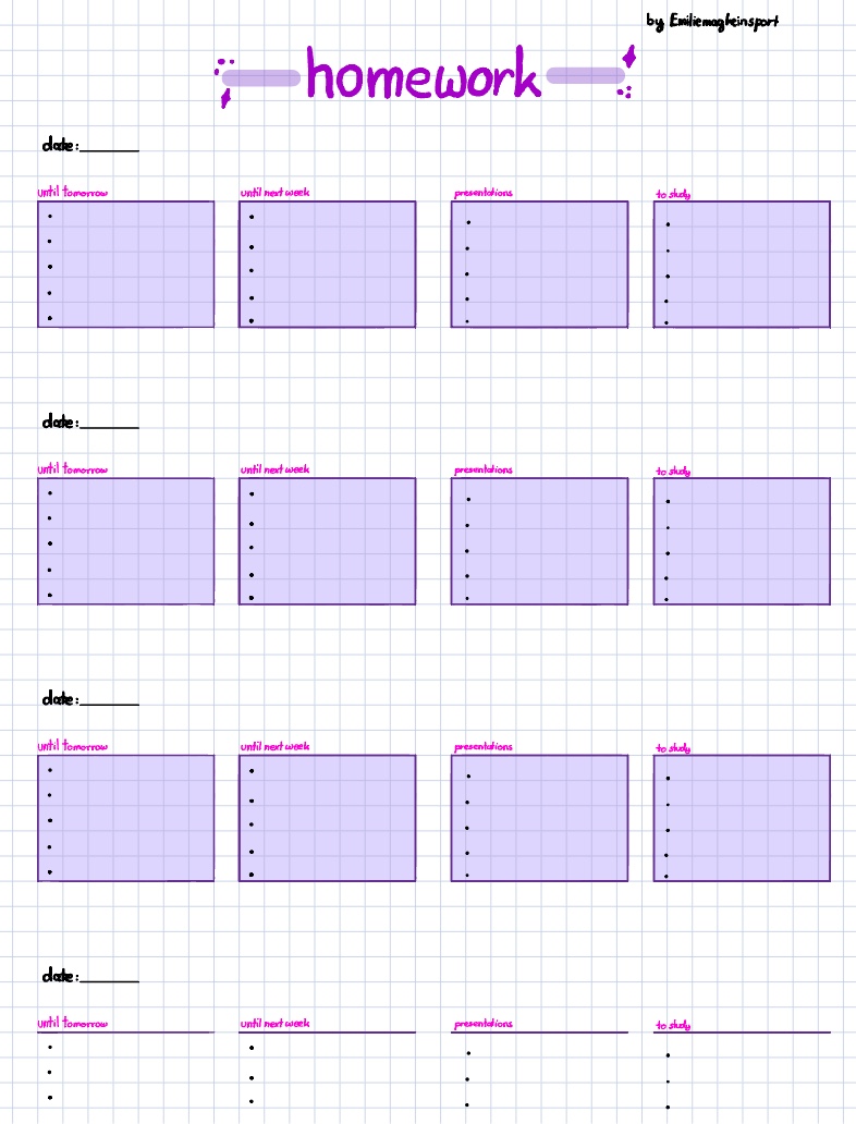 Homework Planner - Notability Gallery