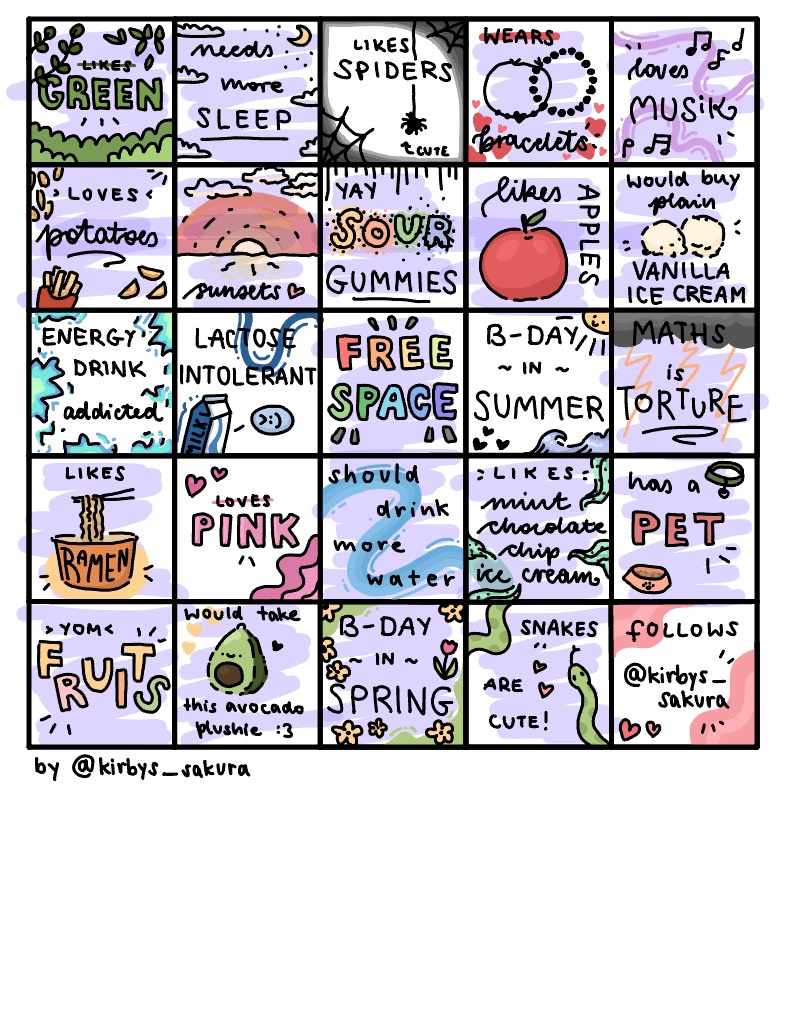 Random Bingo 🎀 - Notability Gallery