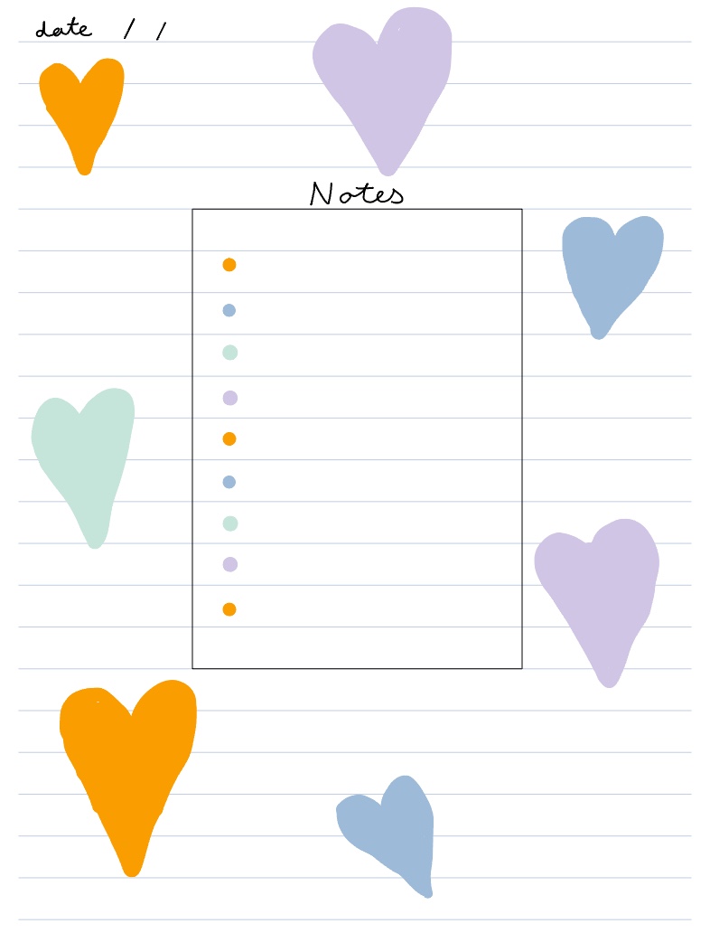 Cute Notes Template - Notability Gallery