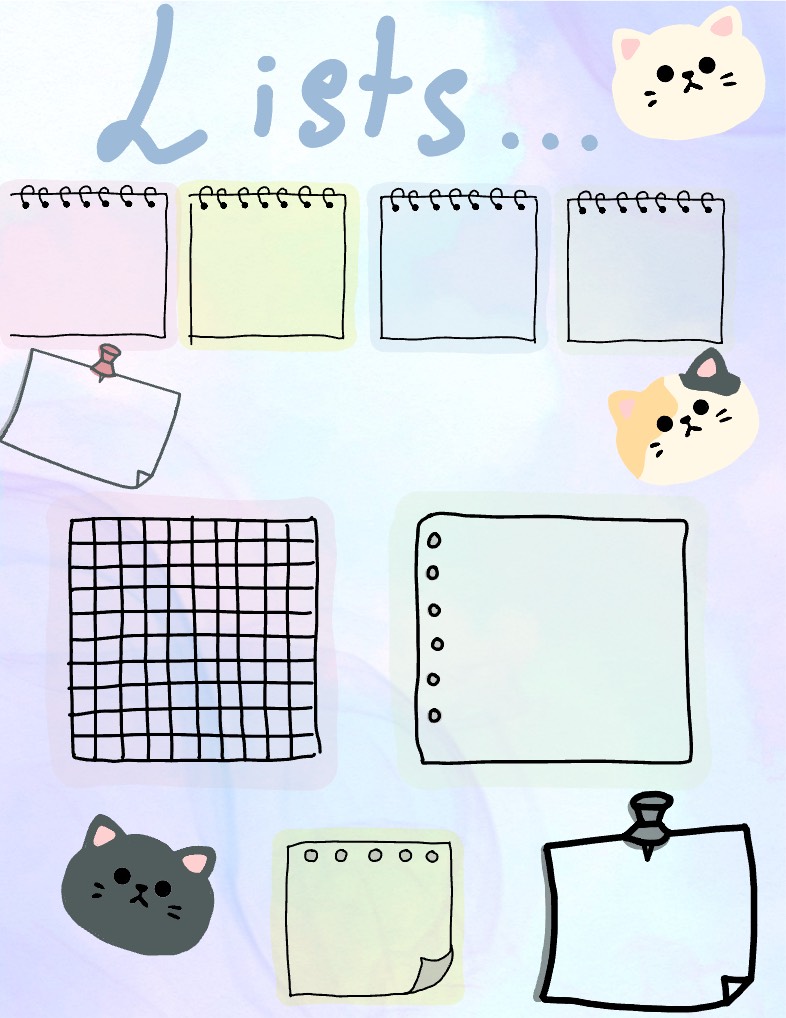 Lists… 🐈 - Notability Gallery