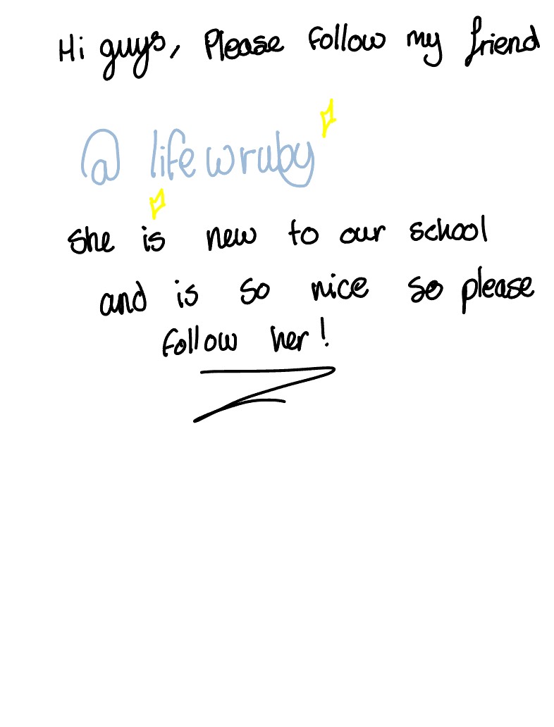Please Follow Her 😇👍😝🤟😜 - Notability Gallery
