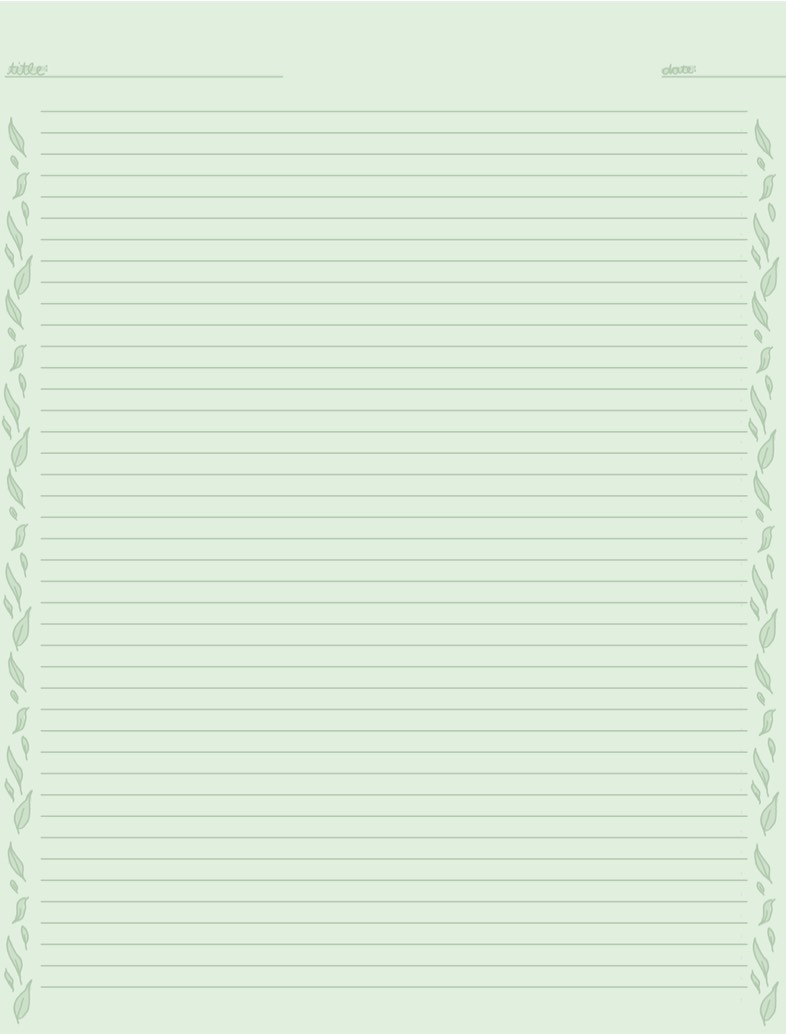 Note Template – Soft Green - Notability Gallery
