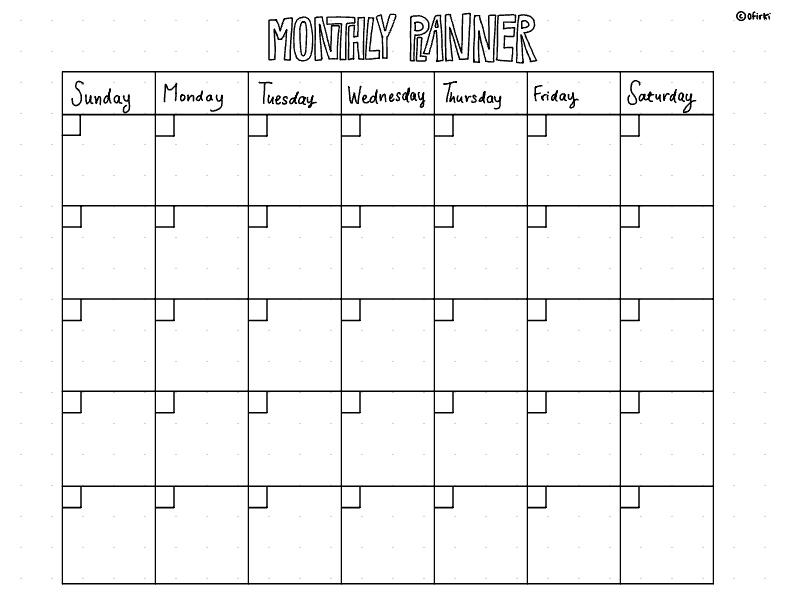 Monthly Planner By Me - Notability Gallery