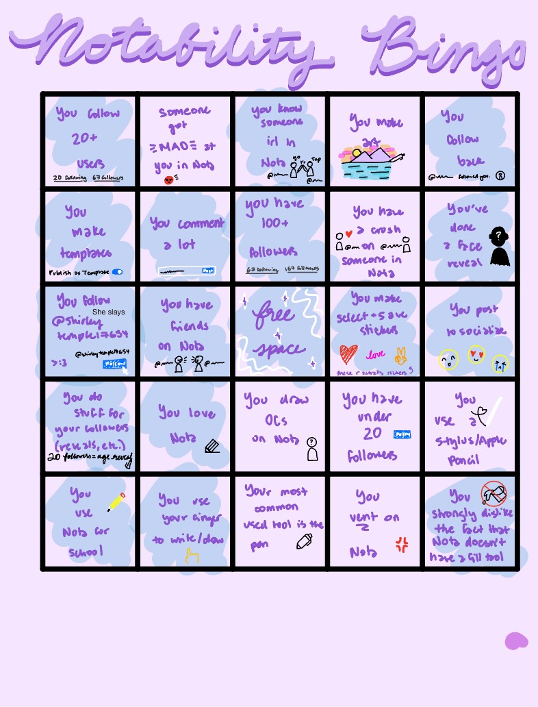 Nota Bingo (2) - Notability Gallery