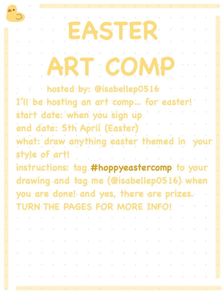 EASTER ART COMP 🐣🐰sign Up Sheet - Notability Gallery