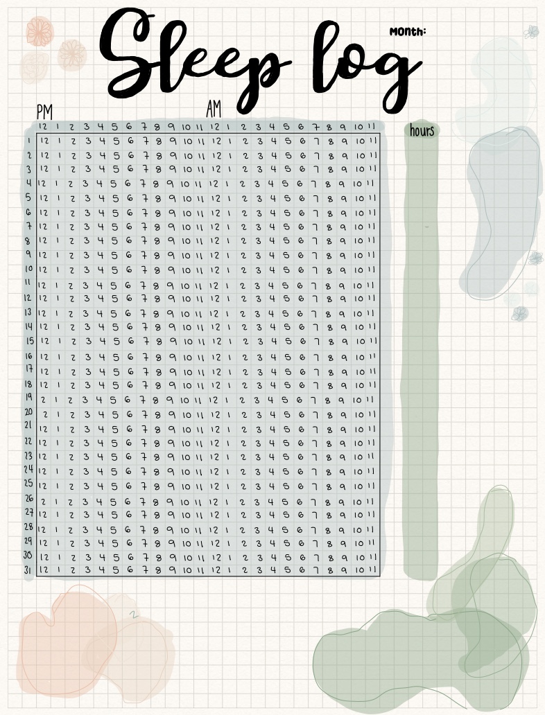 Sleep Log🌙💤 - Notability Gallery