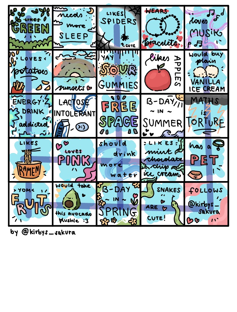 Random Bingo 🎀 - Notability Gallery
