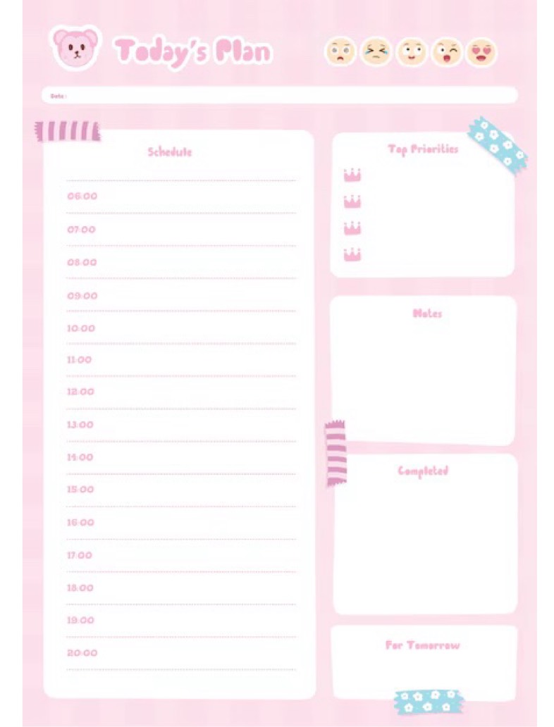 Cute Pink Schedule 🩷🌸💗 - Notability Gallery