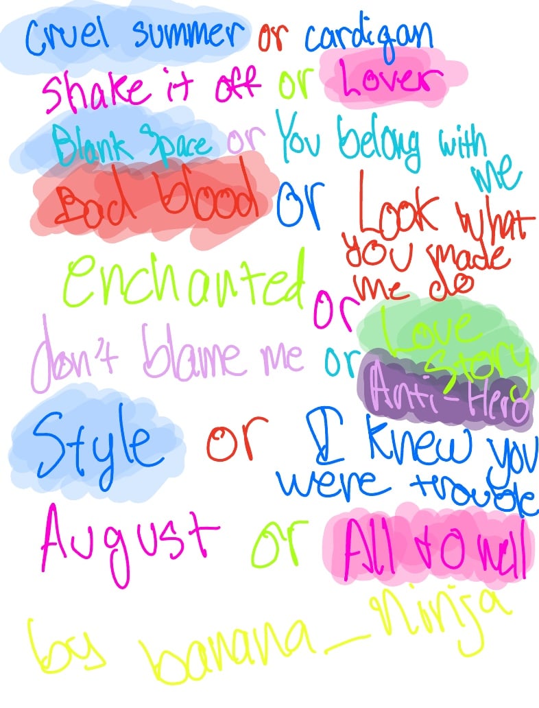 Taylor Swift Songs: This Or That - Notability Gallery