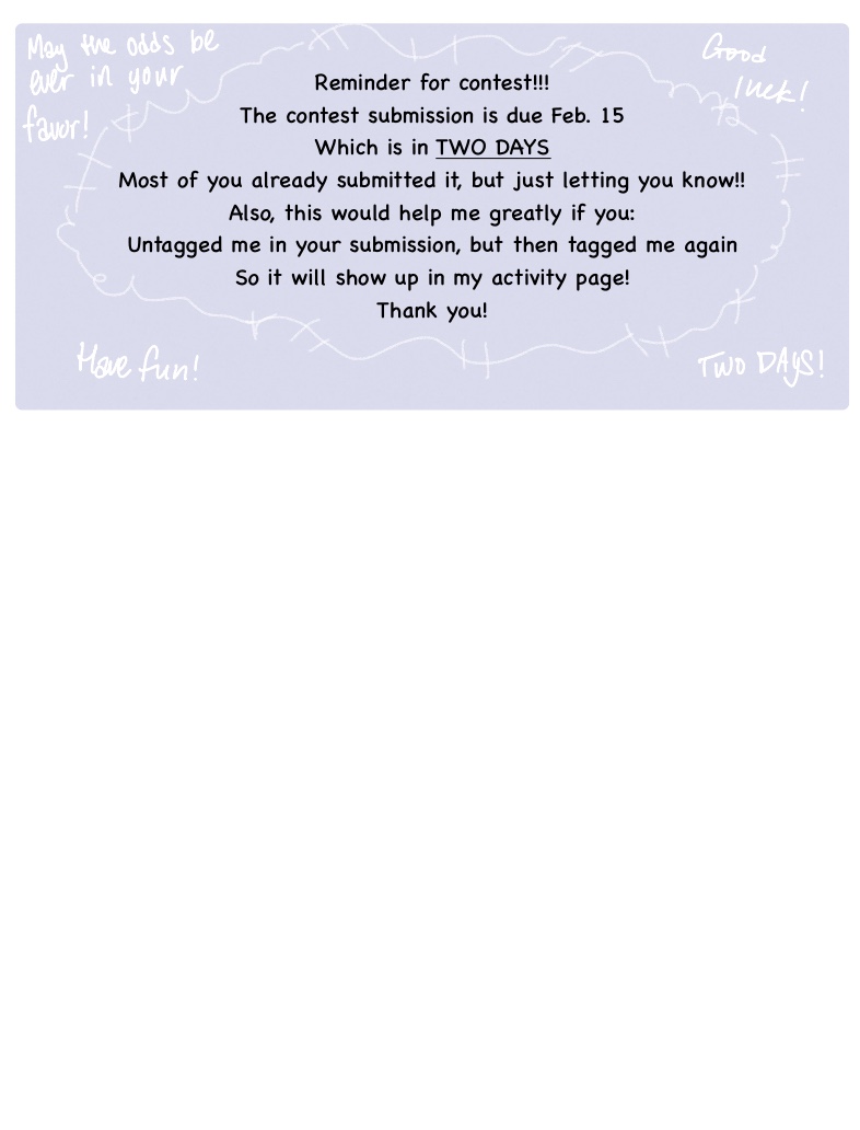 Reminder For Contest!!! - Notability Gallery
