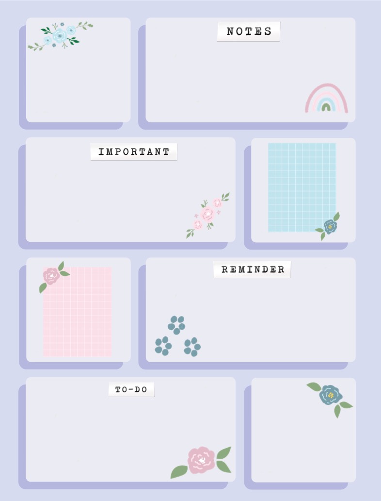 Pastel Flower Notes - Notability Gallery