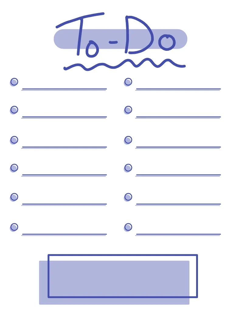 Dark Blue ToDo List - Notability Gallery