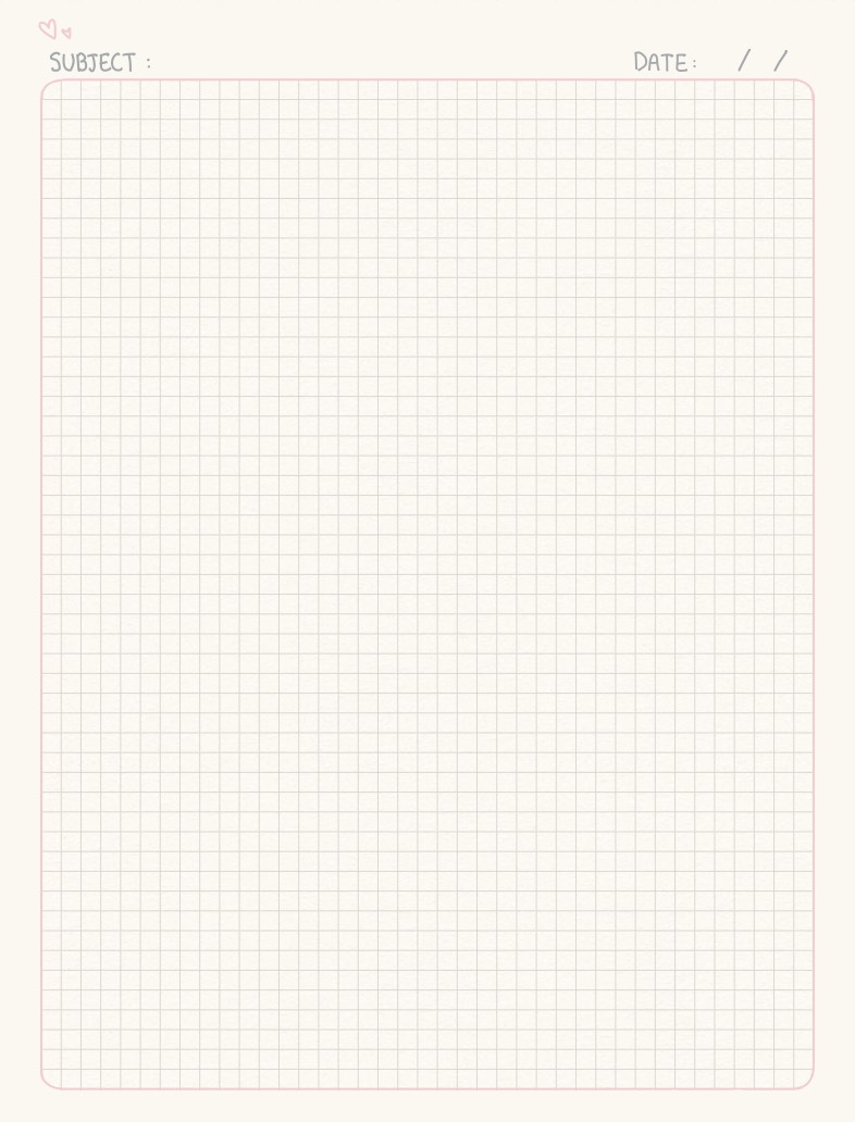 Pink Empty Graph Pink Minimalist Graph 🍥 - Notability Gallery