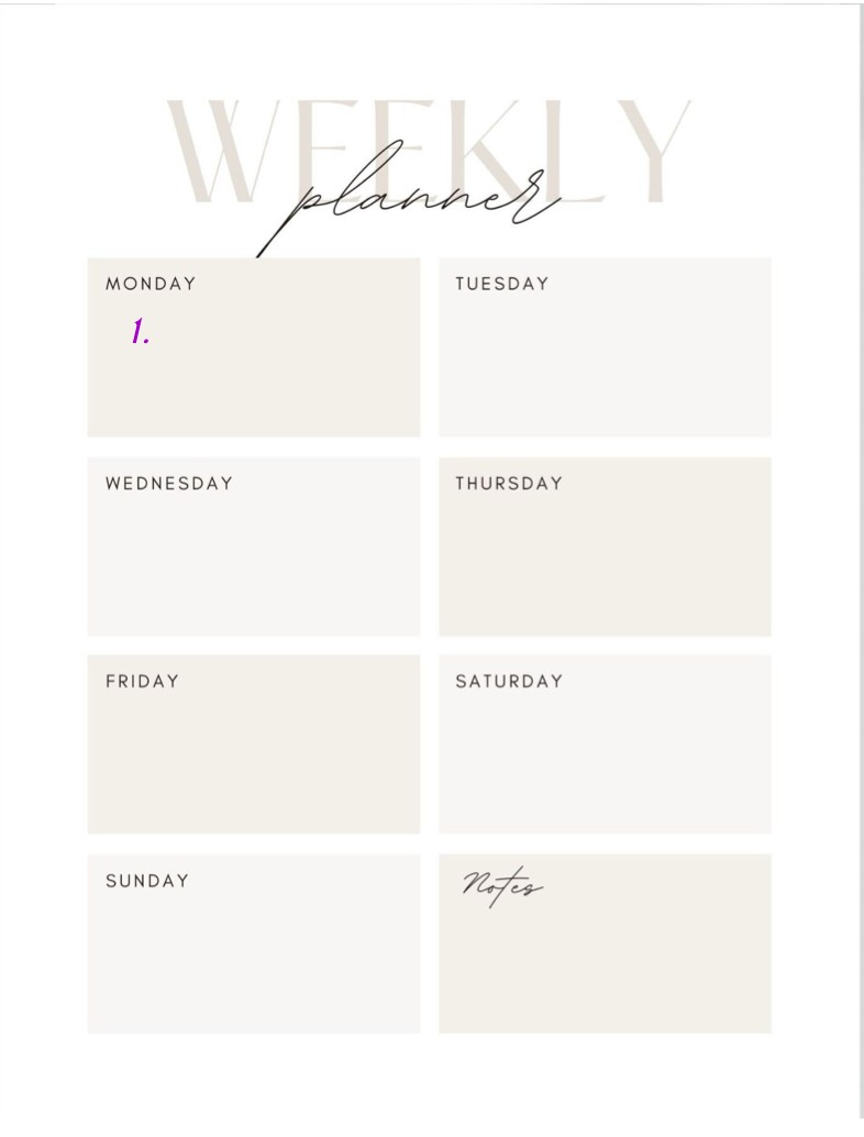 Weekly Planner - Notability Gallery
